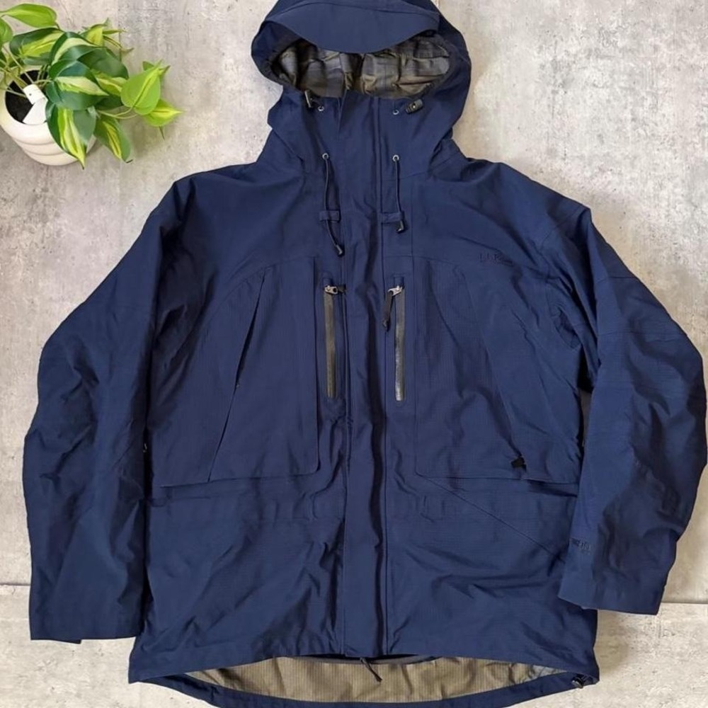 Vintage L.L.Bean Gore-Tex All Conditions Jacket Navy blue jacket - Picture 1 of 8